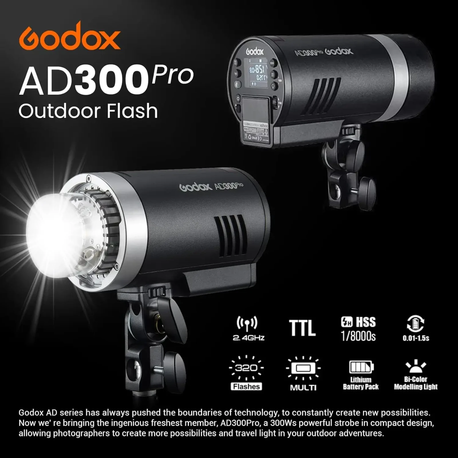 Godox AD300 Pro - Photo 8 sur 8
