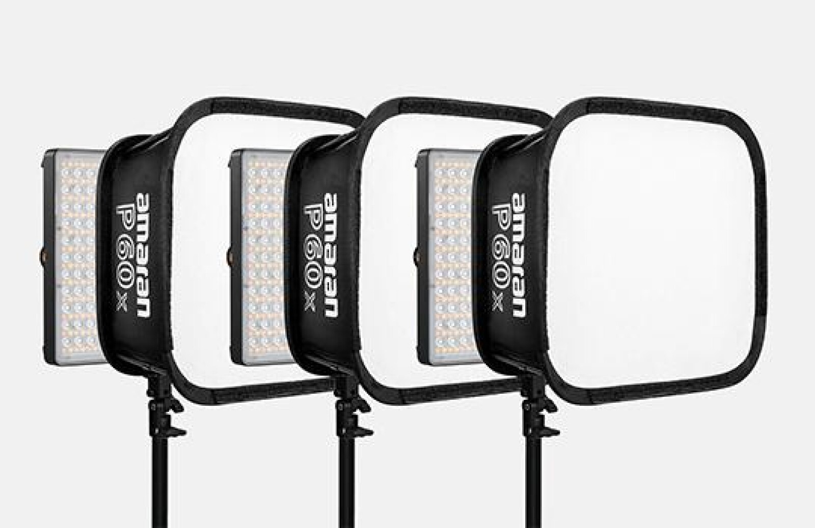 3 x leds Aputure P60X #kit (bicolor) - Photo 1 sur 1