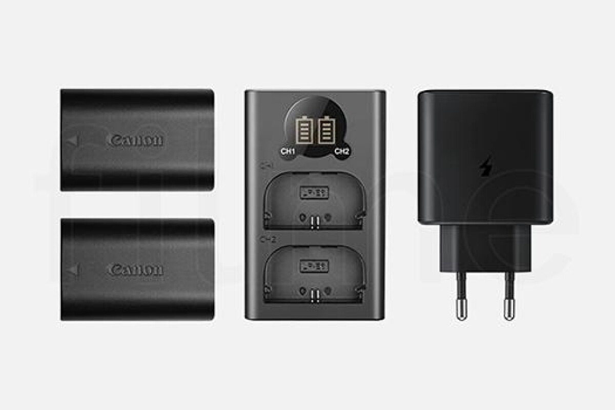 Location Kit 2 Canon LP-E6 + chargeur double - Lightyshare
