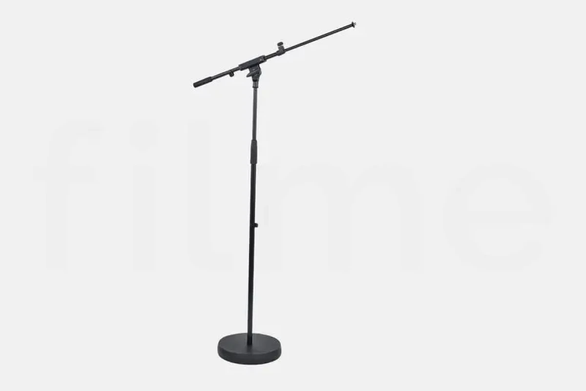 Location Pied micro base ronde avec perche K&M 26020 - Lightyshare
