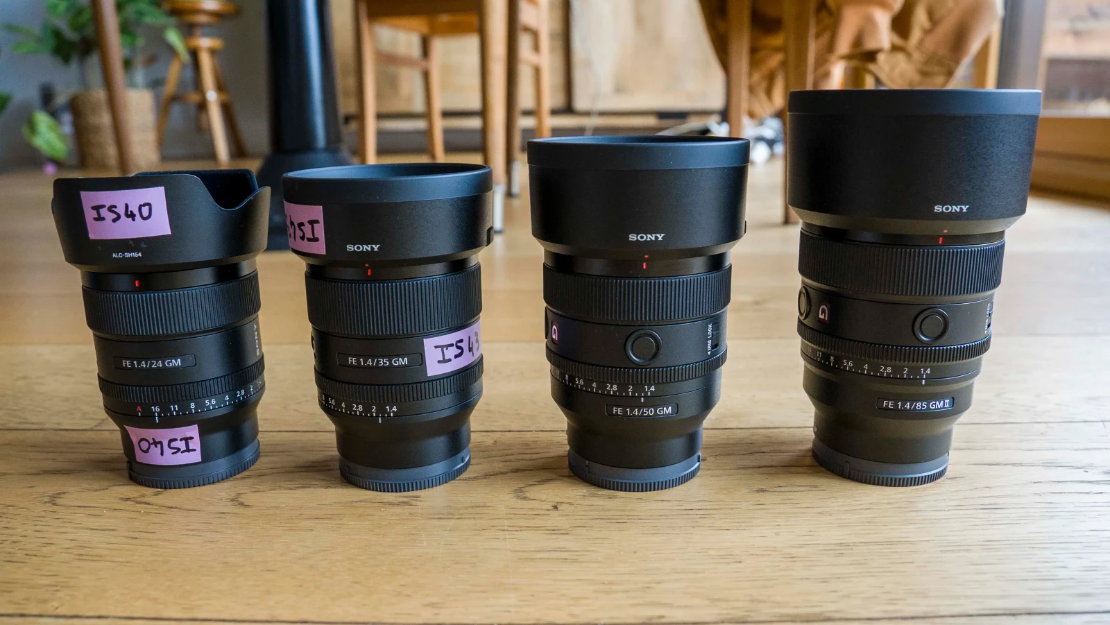 Pack 4 Objectifs Sony F1.4 G Master – 24mm / 35mm / 50mm / 85mm - Photo 2 sur 3