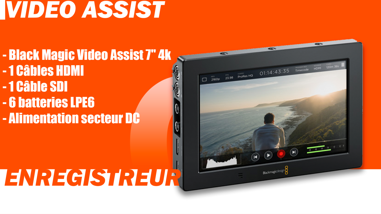 Blackmagic Design VIDEO ASSIT 4 K 7“ - Photo 1 sur 1