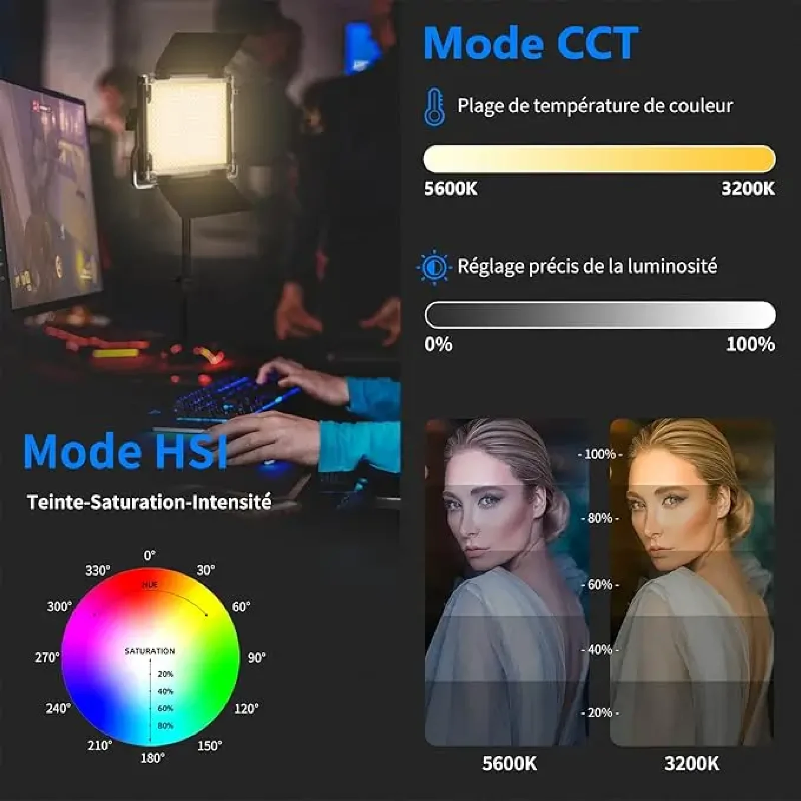 Neewer 660 LED RGB - Photo 3 sur 5
