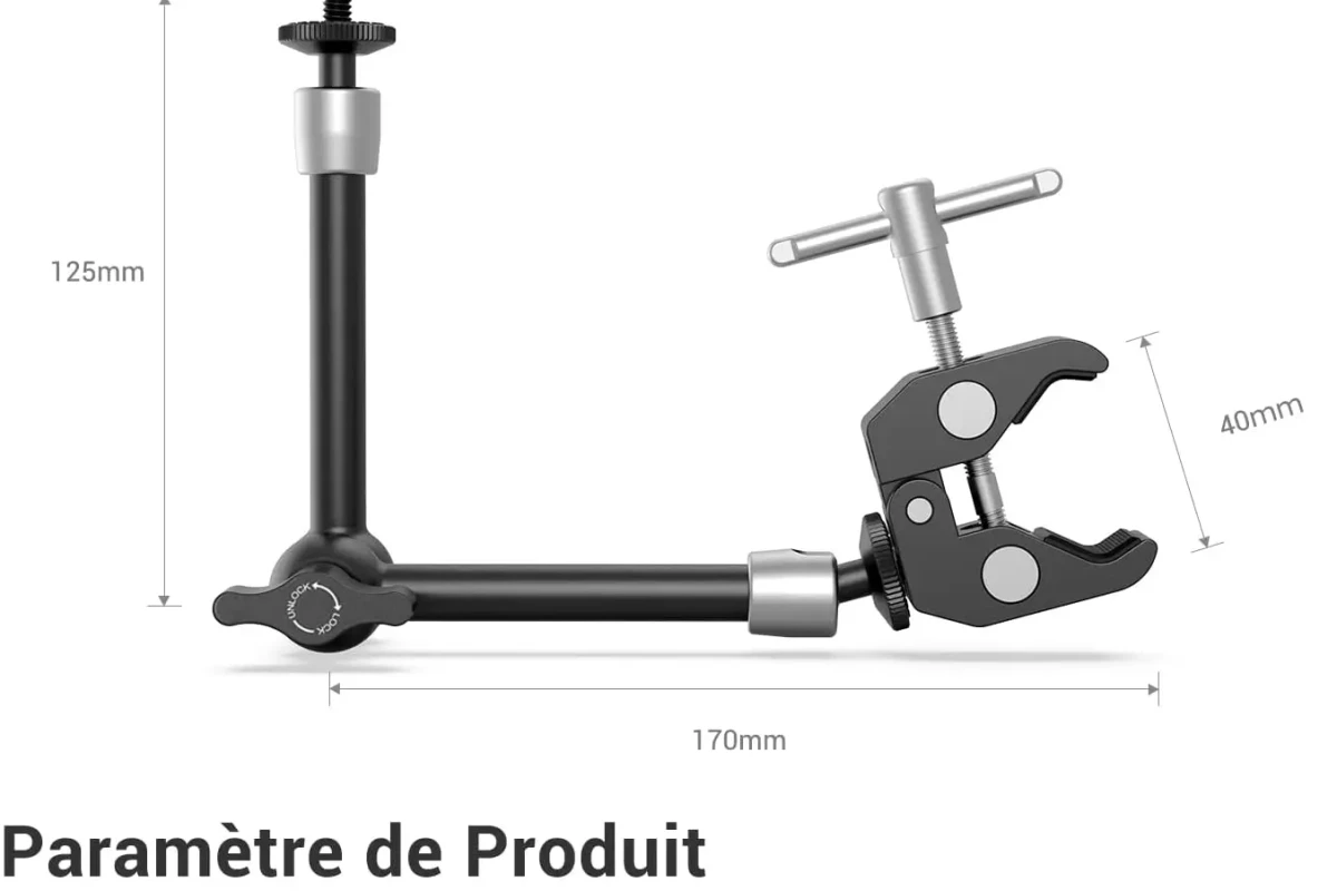Location SmallRig Bras magique et Super Clamp 2732 - Lightyshare