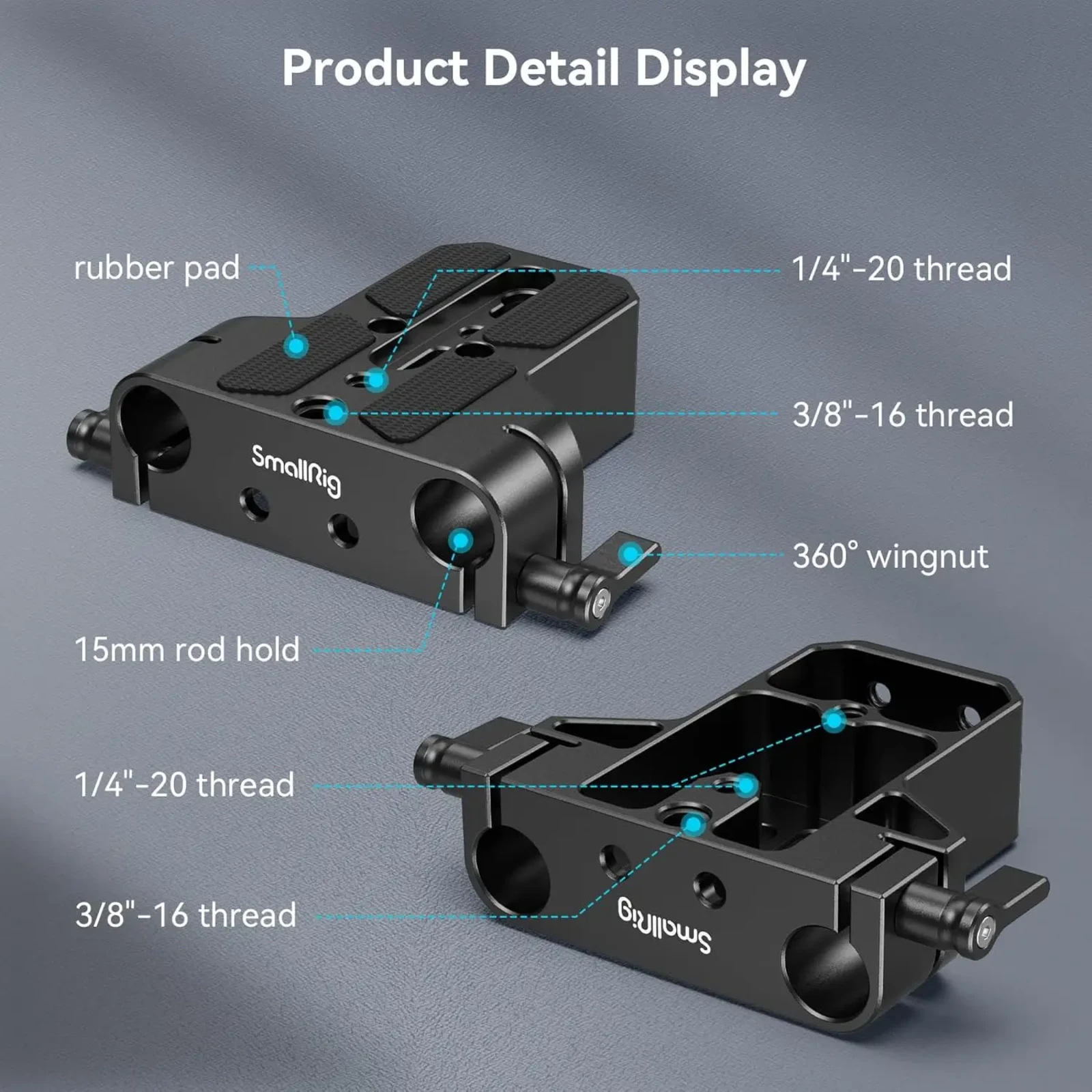 SmallRig Base Plate 15mm - Photo 6 sur 6