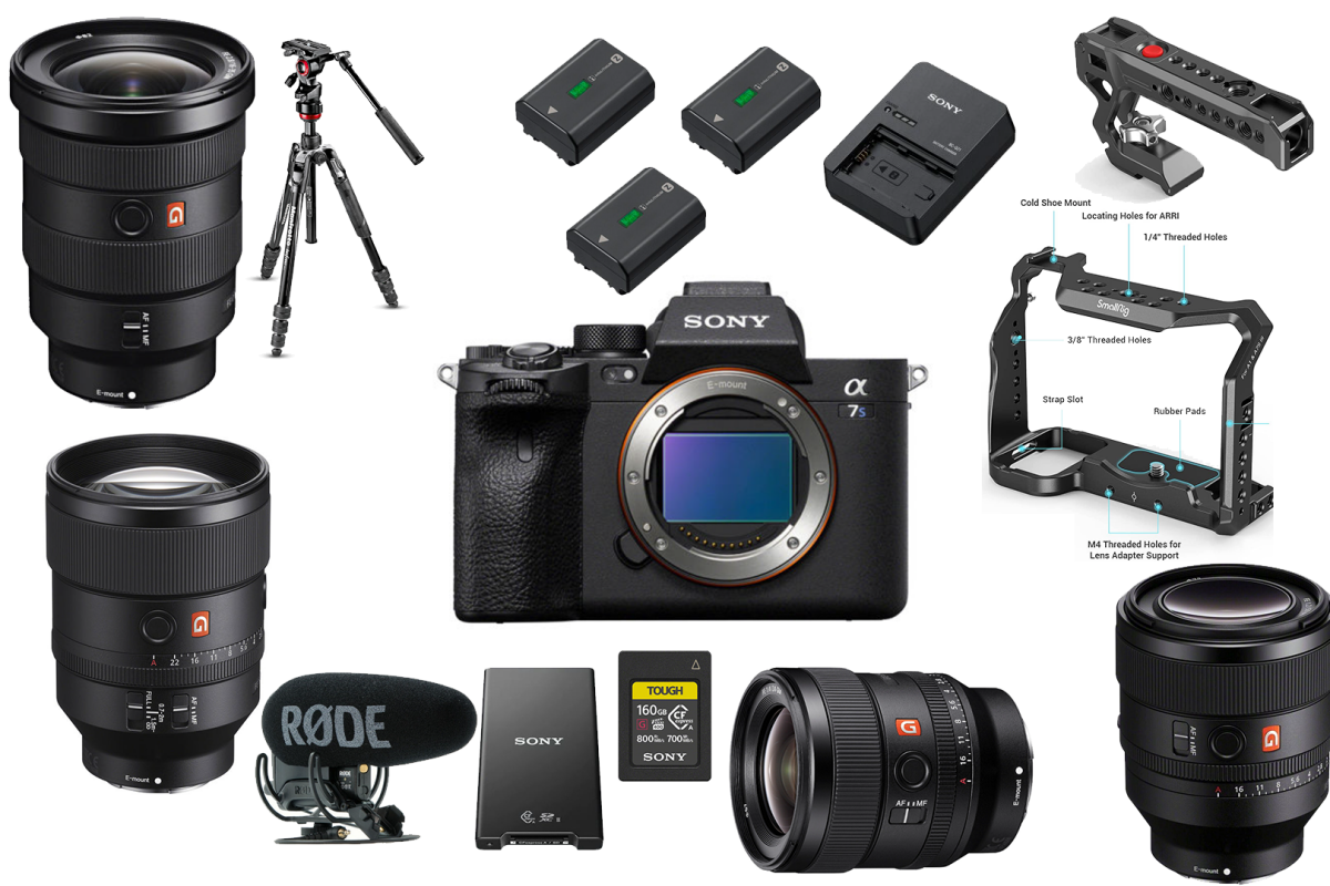 Location Sony A7S III + objectif + CFExpress + trepied manfrotto + Rode Videomic pro+ + 3 batteries - Lightyshare