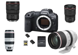 Location Canon R5 + Cf express 256 Go + 2 batteries + 2 objectifs