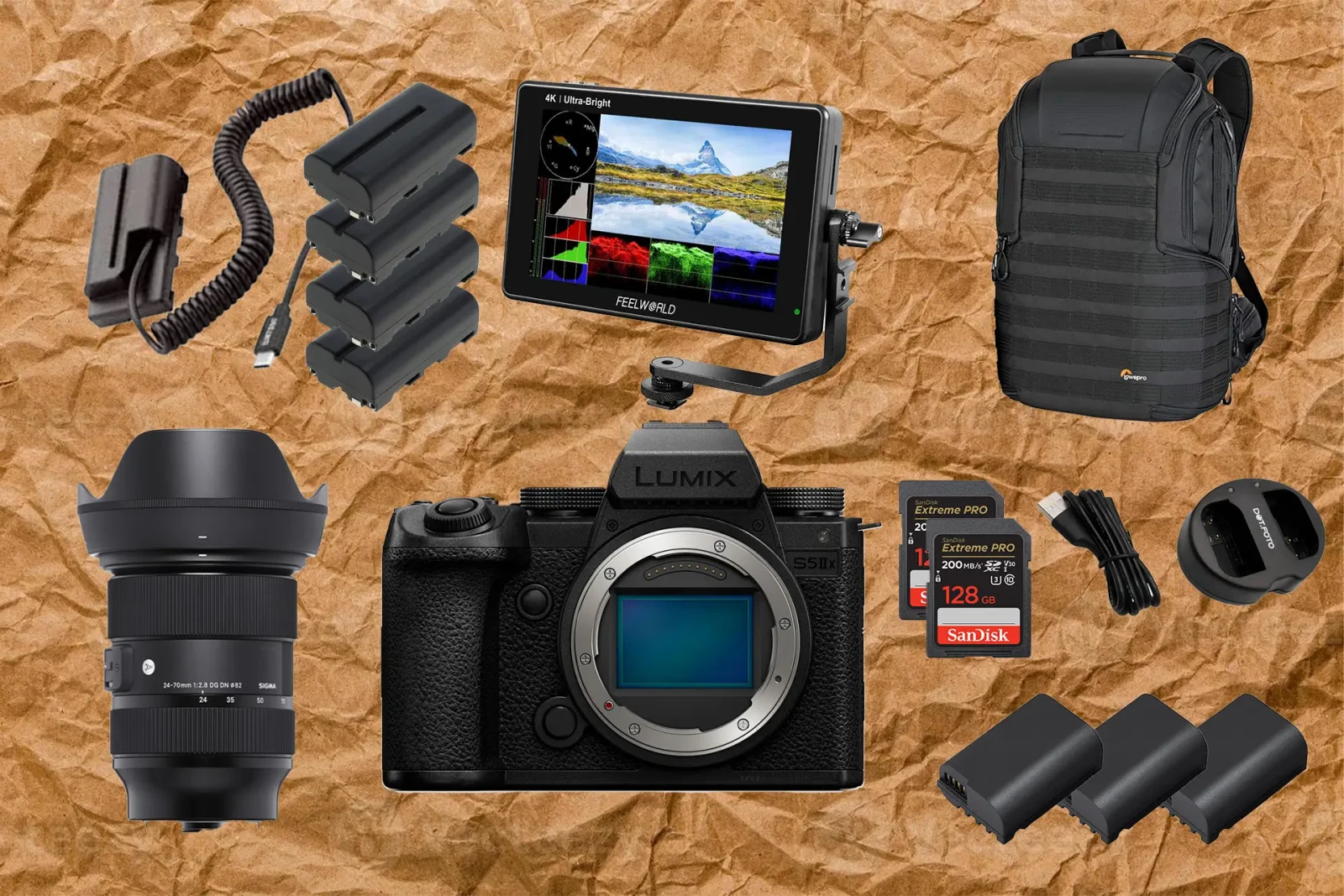 Lumix S5IIX + Sigma 24-70mm + Moniteur Feelworld Lut7 - Photo 1 sur 1