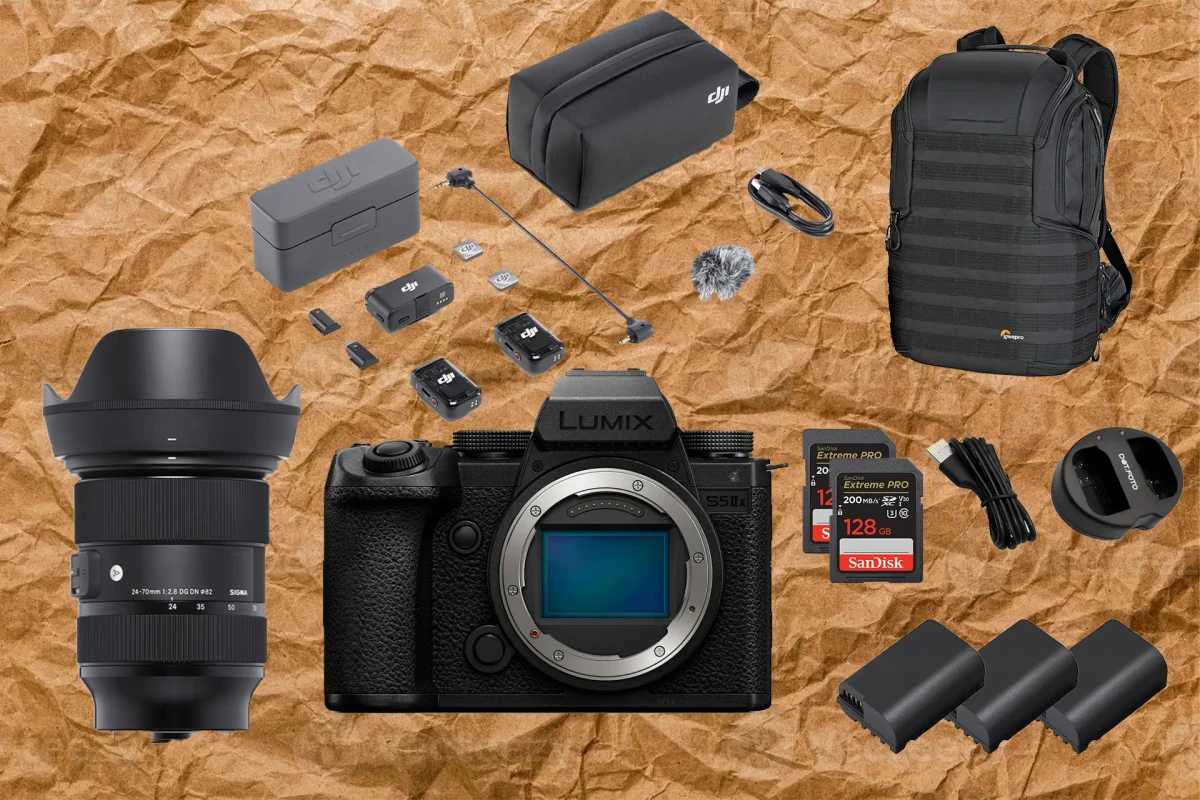Location Lumix S5IIX + Sigma 24-70m F/2.8 + DJI mic 2 - Lightyshare
