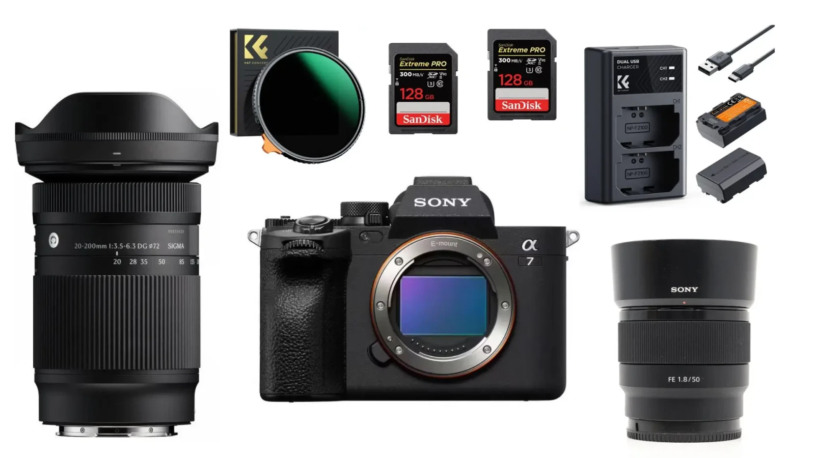 Pack Sony alpha 7 IV (A74) + 2 objectifs - Photo 1 sur 3