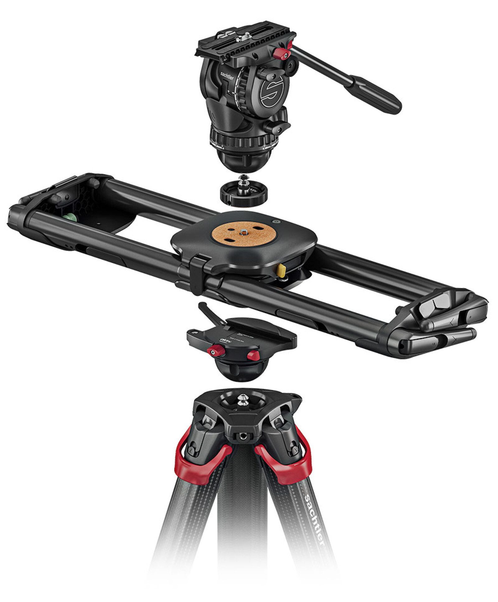 Combo trepied Sachtler Aktiv8 Flowtech 75 MS + slider Syrp Magic Carpet Pro 60cm  - Photo 1 sur 8