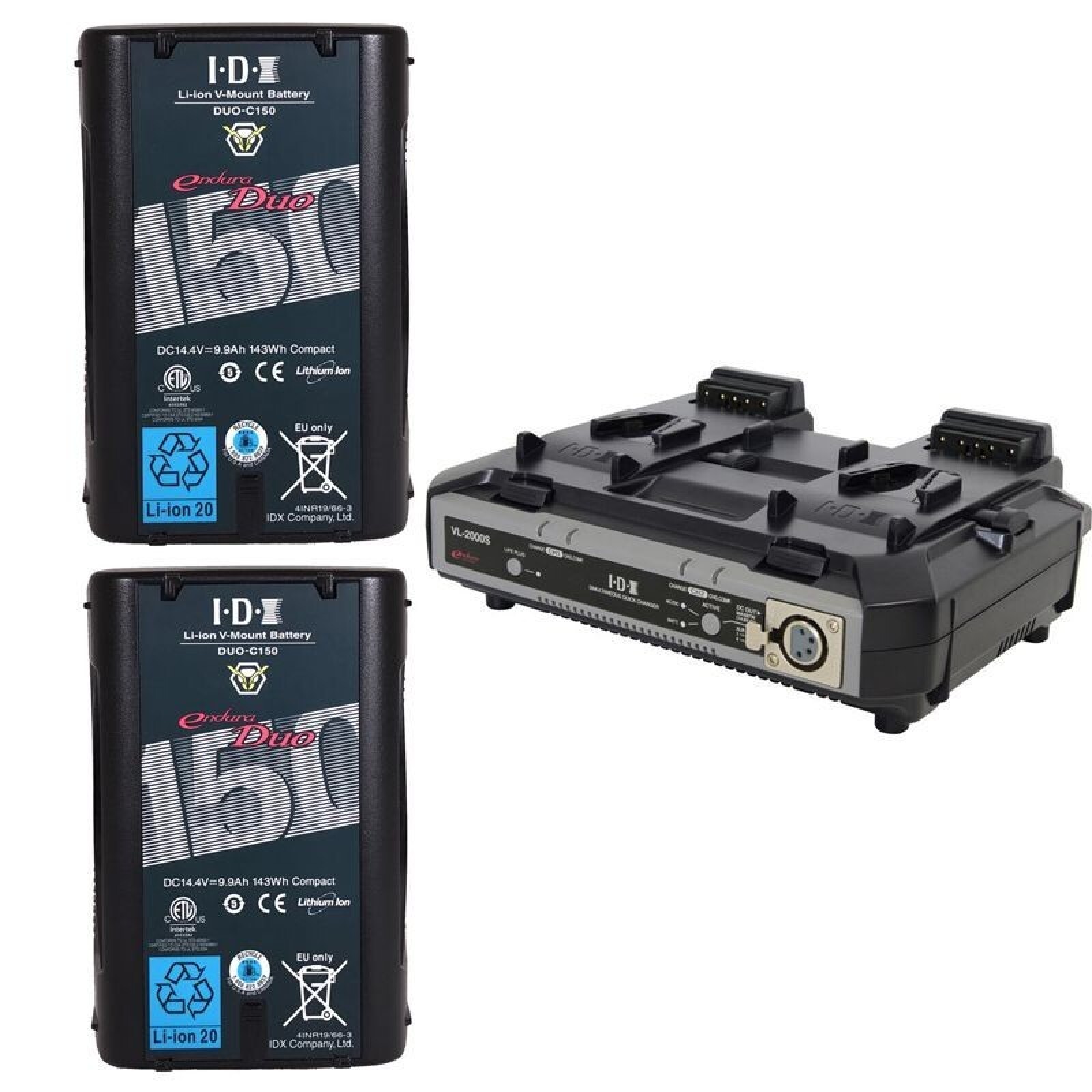 Kit Batteries Vlock Idx 2x DUO-C150 143Wh + Chargeur - Photo 1 sur 1