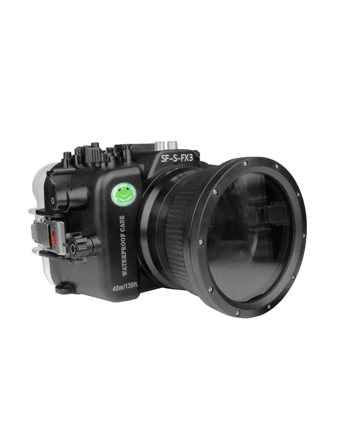 SEA FROGS SONY FX3 40M WATERPROOF HOUSING WITH 4" FLAT PORT FOR SONY FE PZ 16-35MM F/4 G