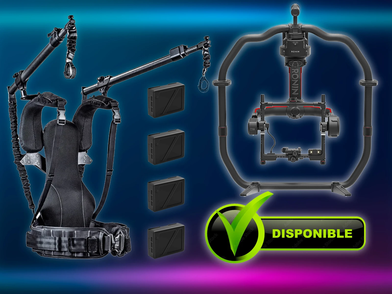 DJI RONIN 2 + READYRIG GS PRO ARM (Stabilisateur + Veste Gimbal) - Photo 1 sur 5