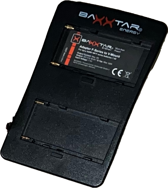 Baxxtar Adaptateur Baxxtar 2 canaux en V-Mount vers Sony NP-F/avec Sortie D-Tap