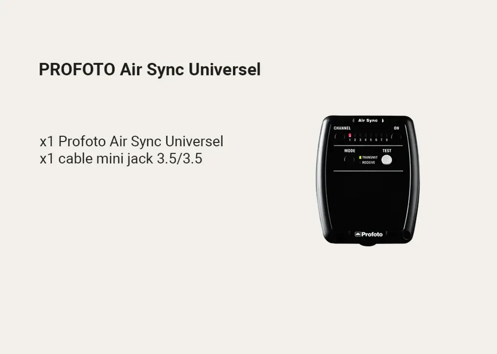 PROFOTO AIR SYNC UNIVERSEL - Photo 1 sur 1