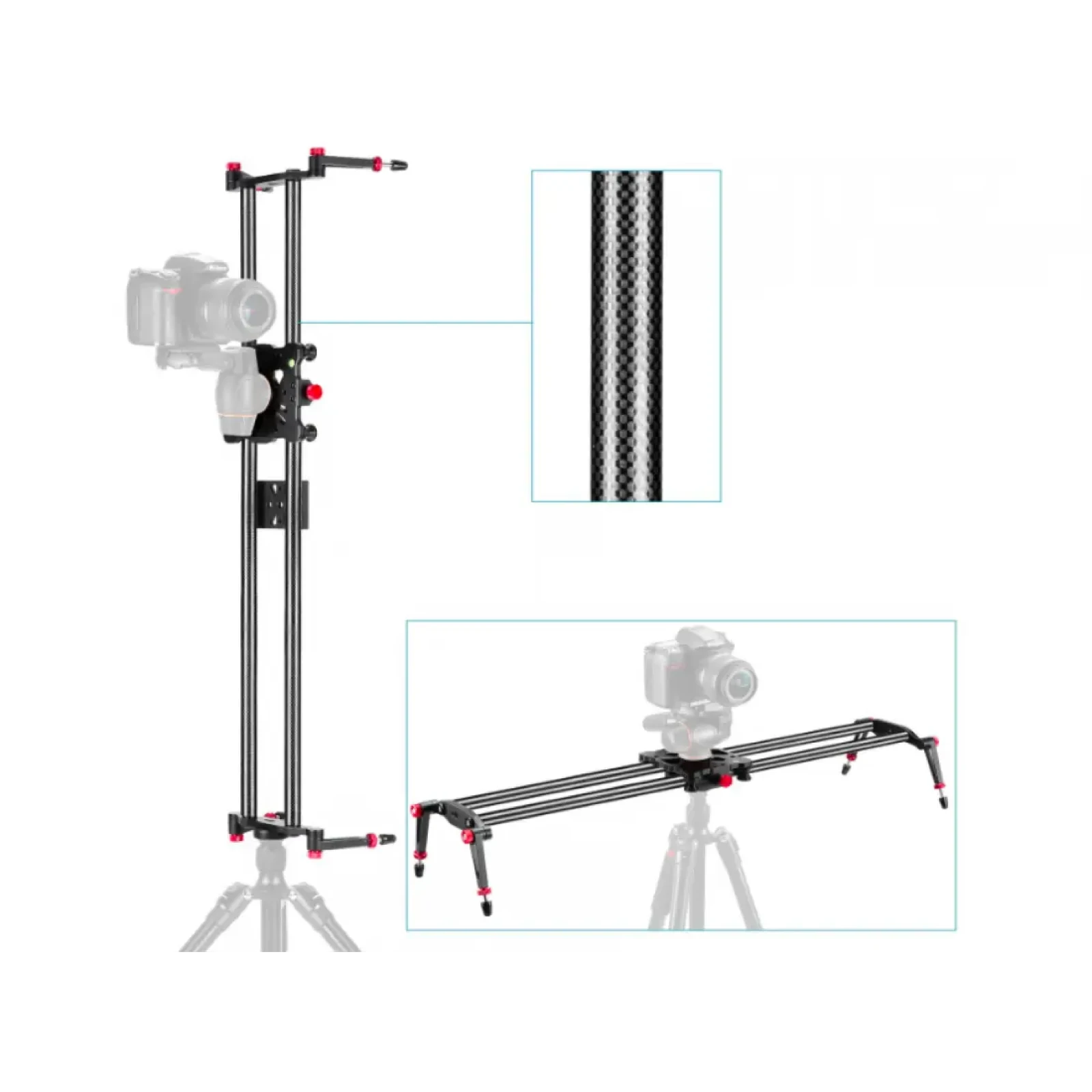 Neewer Slider carbone 80cm - Photo 1 sur 4