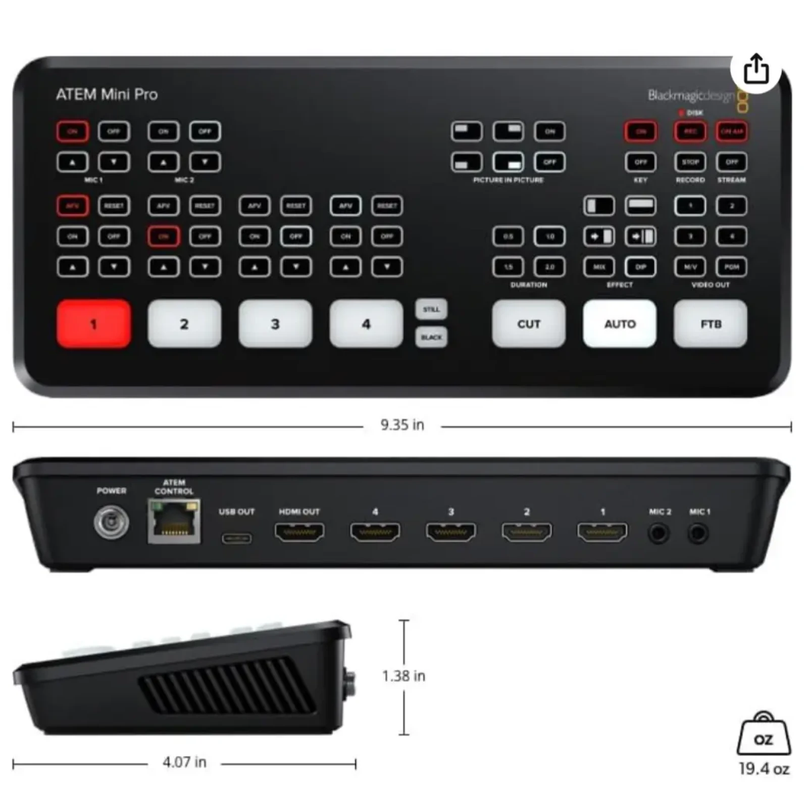 Blackmagic Design ATEM Mini Pro - Photo 1 sur 1