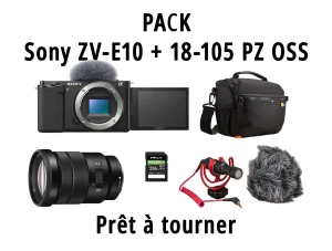 Location [Pack] Sony ZV-E10 + zoom 18-105mm OSS + ....