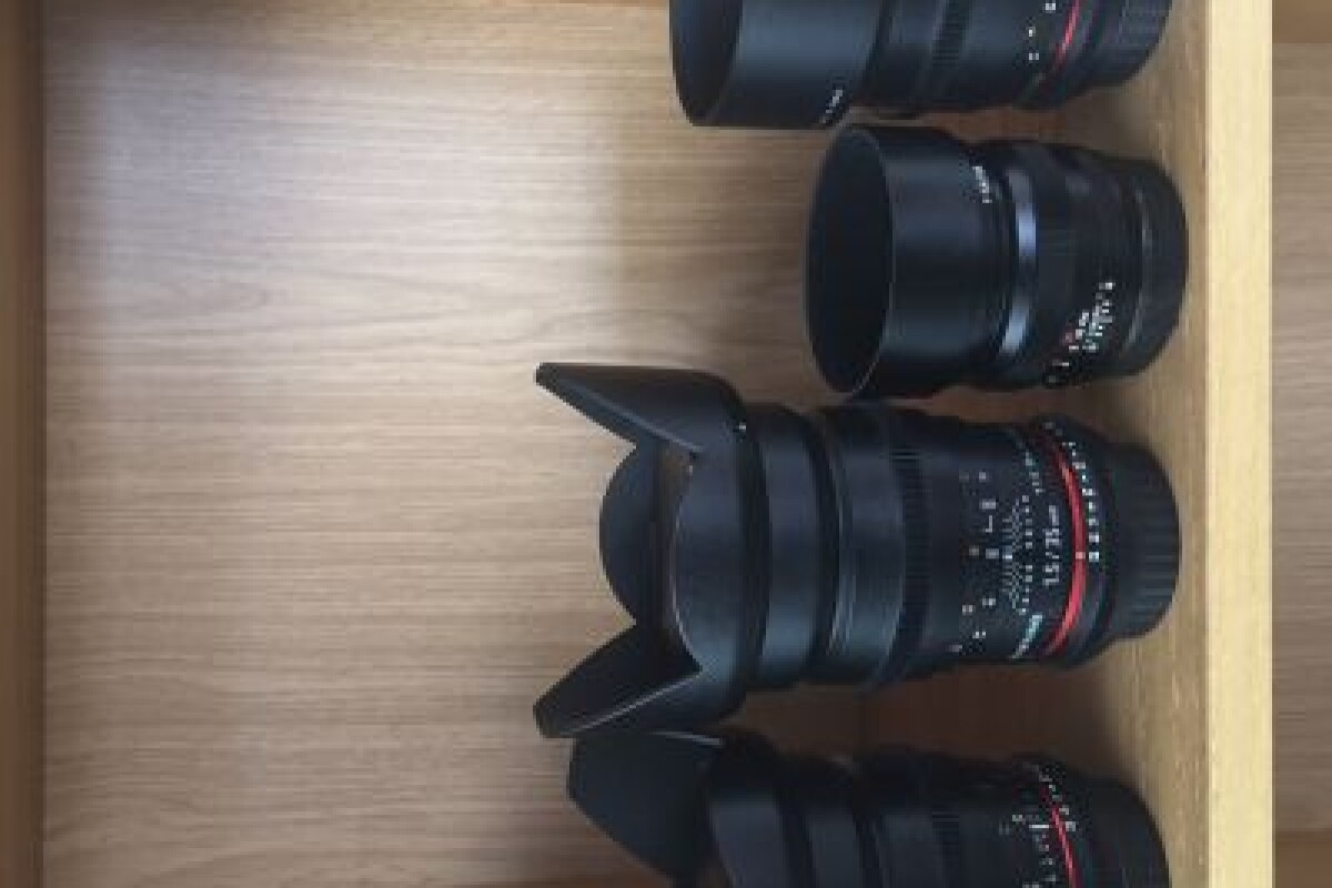 Location Pack focales fixe 24 35 85 T1.5 samyang + 50mm 1.4 zeiss - Lightyshare