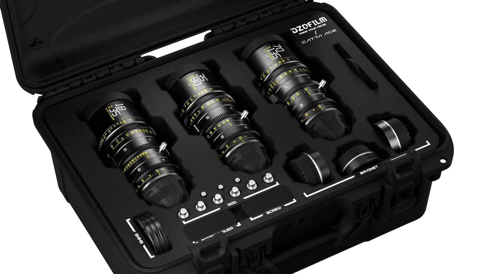 DZO Dzofilm Catta Ace 18-35/35-80/70-135 T2.9 (PL/EF, Noir) - Photo 3 sur 3