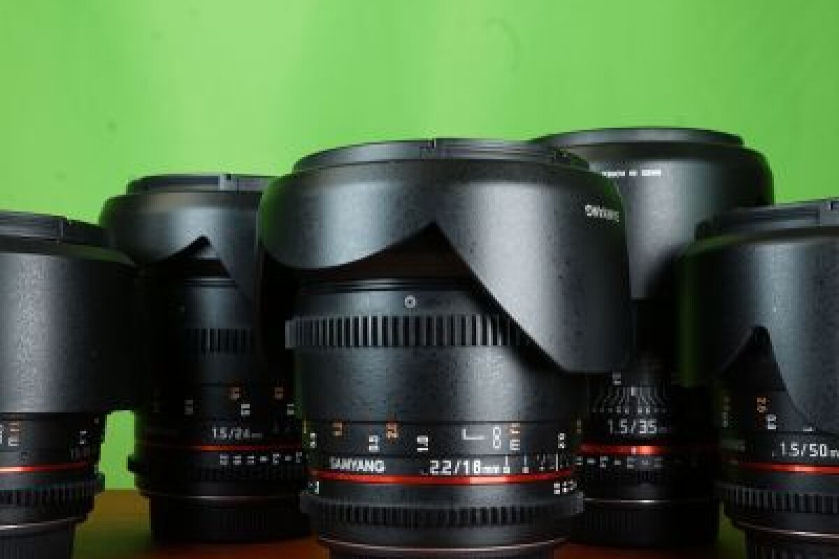 Location PACK CINÉ SAMYANG EF 5 OPTIQUES (16-24-35-50-85) - Lightyshare