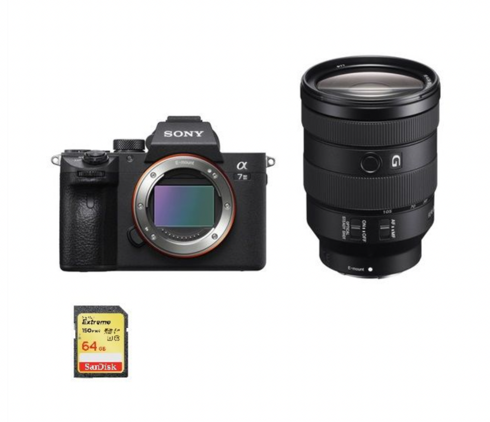 BOITIER SONY ALPHA 7 III + 2 OBJ : 24/105 mm Sony gamme G // 50 mm fixe Sony - Photo 1 sur 2