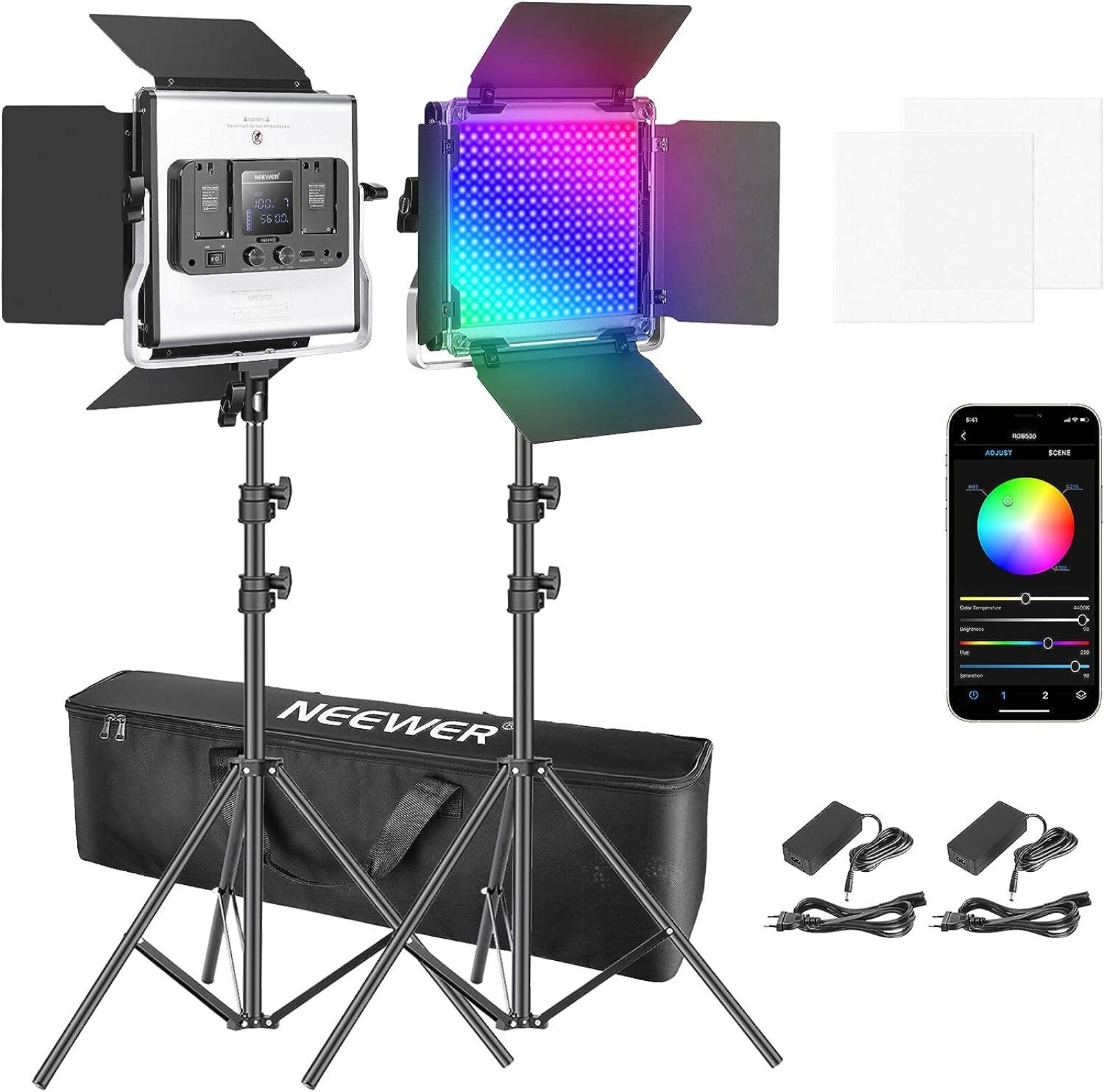 Kit 2 Panneau RGB LED 530 - Photo 1 sur 4
