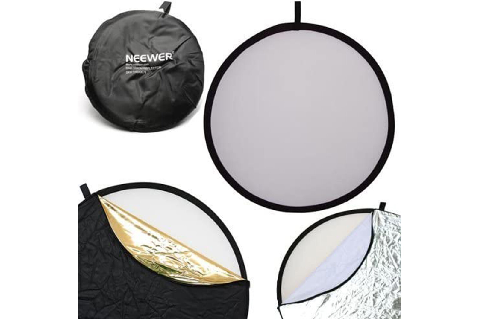 Reflecteur lumiere 5 en 1 - 110 cm (Neewer) photo/vidéo - Photo 2 sur 3