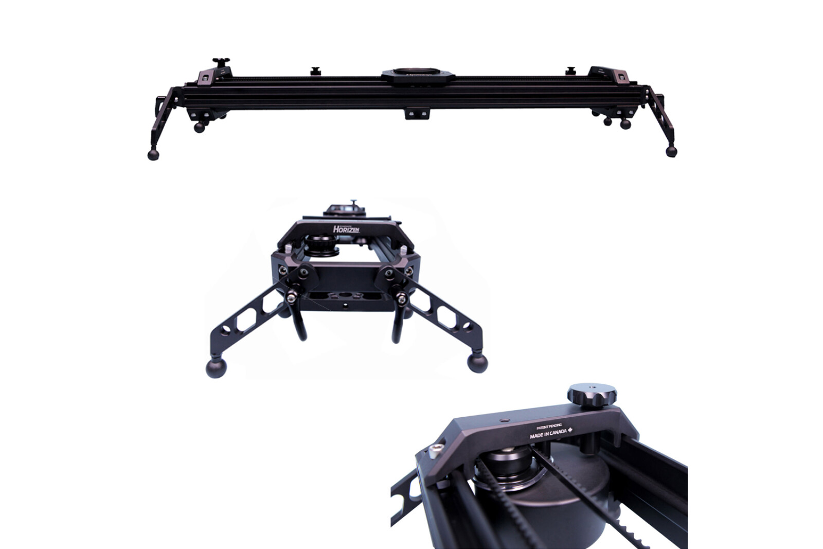 Slider CINEVATE Horizen 4 ft (122 cm) - 100 mm Bowl + Tete fluide MILLER - Arrowx 3  - Photo 4 sur 5