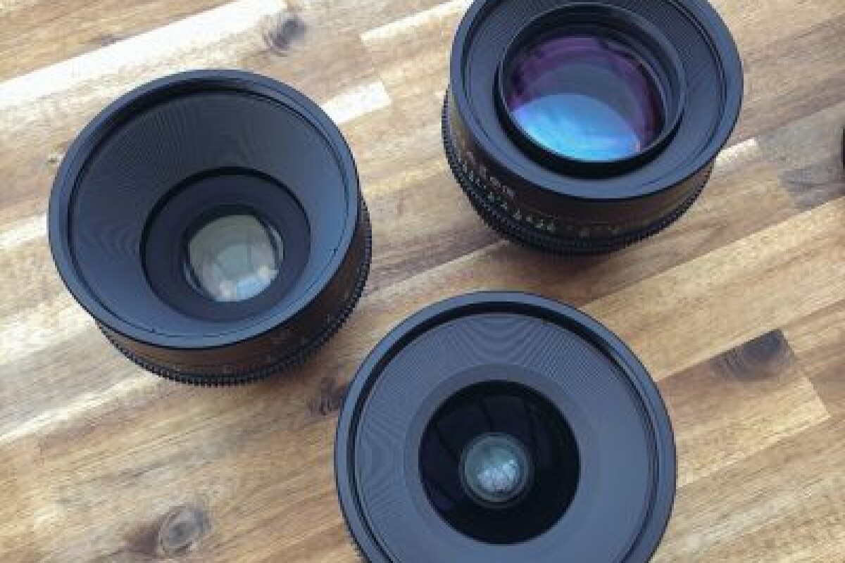 Location KIT - Canon Prime Cine Lens 24 mm T1.5, 50 mm T1.3, 85 mm T1.3 - Monture EF - Lightyshare