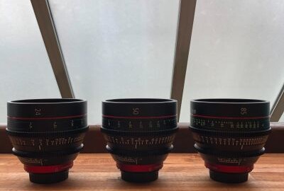 Location KIT - Canon Prime Cine Lens 24 mm T1.5, 50 mm T1.3, 85 mm T1.3 - Monture EF