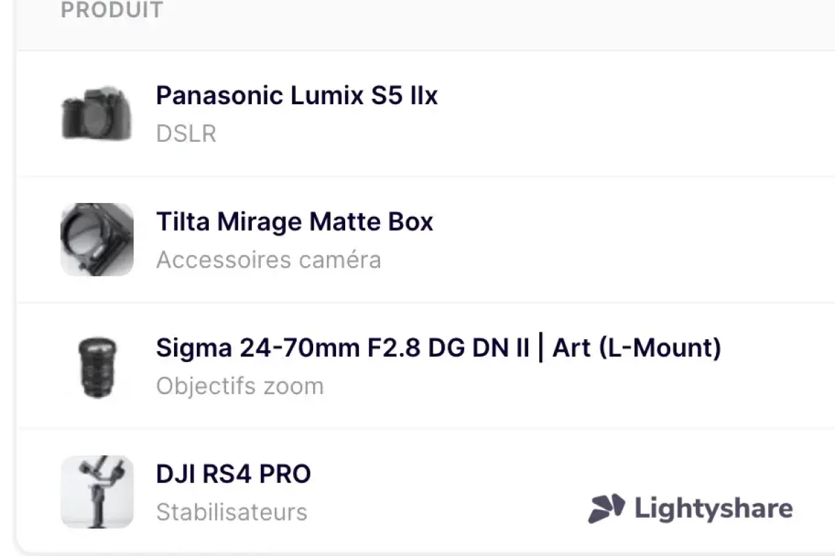 Location Pack Lumix S5IIX - Lightyshare