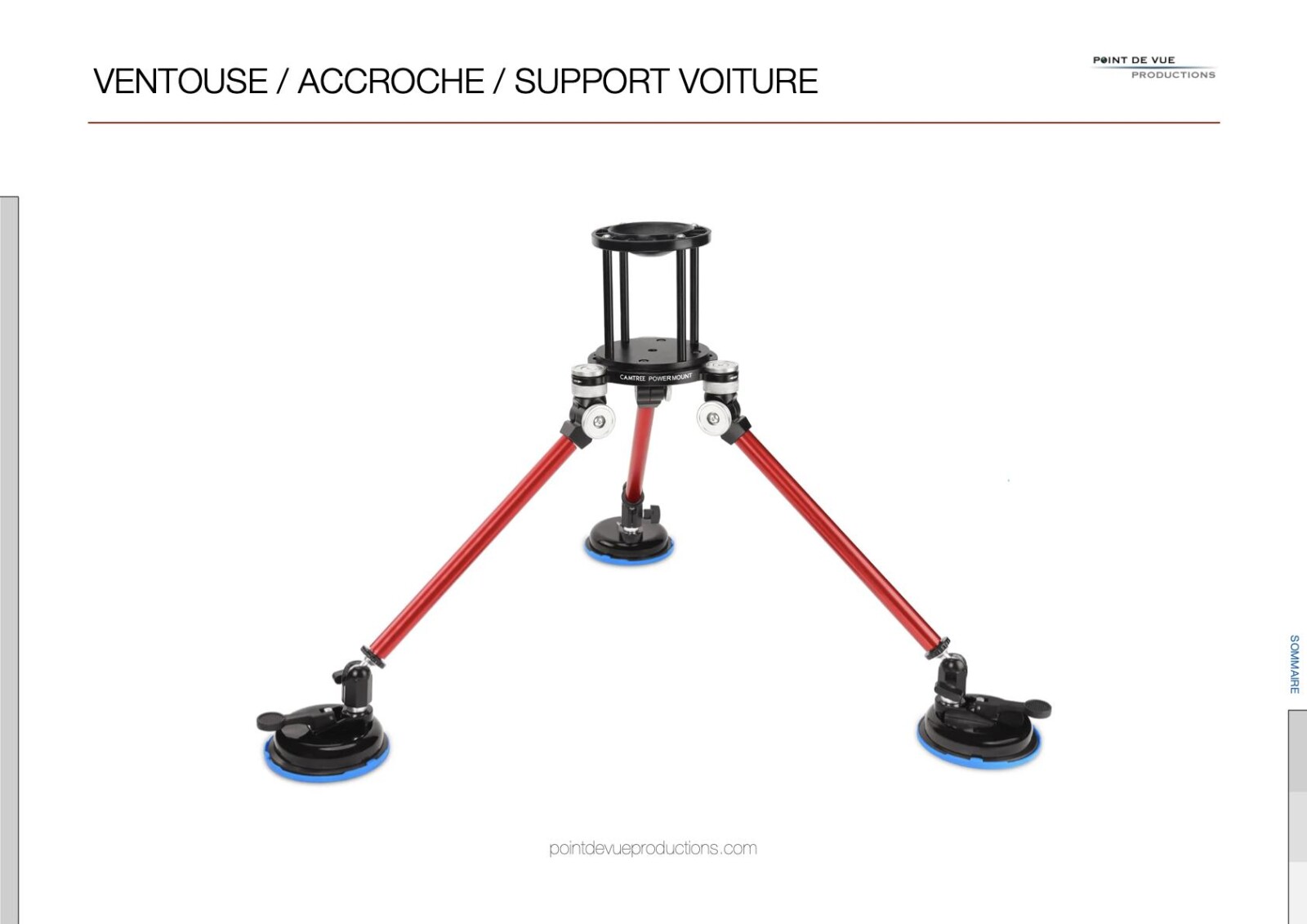 Ventouse / accroche / support / rig voiture (Grip Car Master Power V2) - Photo 1 sur 9