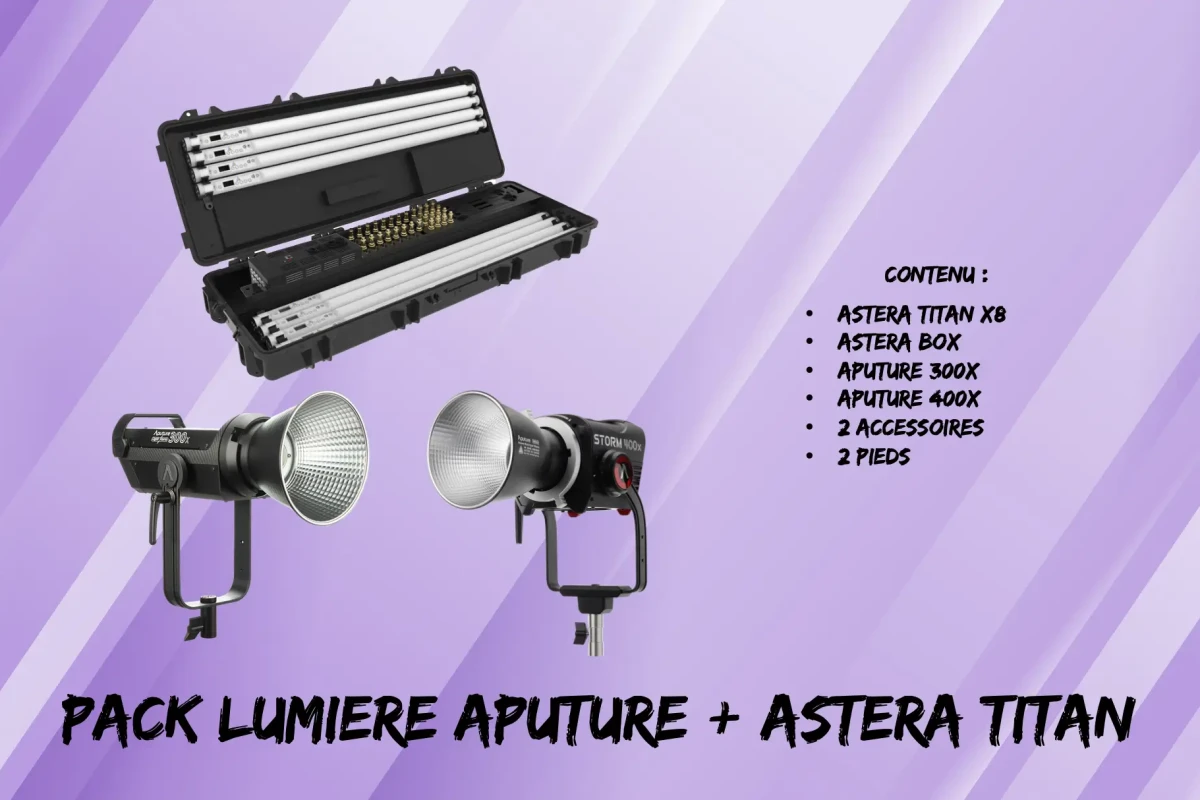 Location PACK ASTERA - APUTURE - Lightyshare