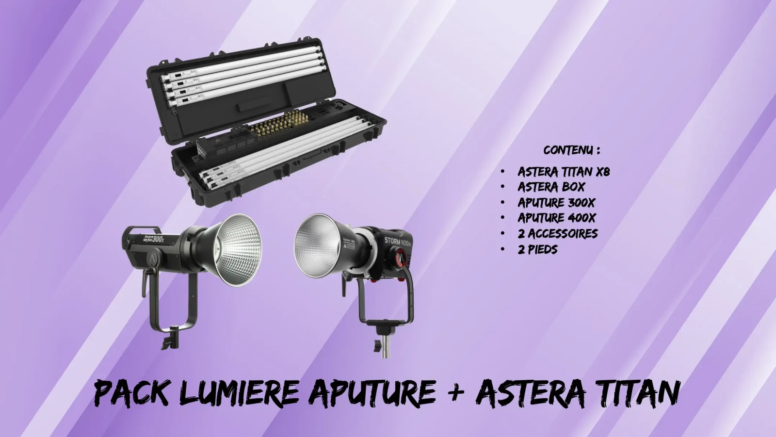 PACK ASTERA - APUTURE - Photo 1 sur 1