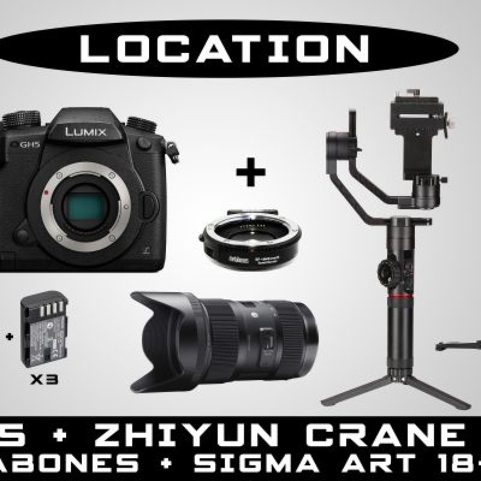 Panasonic GH5 + V-Log + Metabones EF SpeedB m43 0.71x + Sigma Art 18-35 + Zhiyun Crane 2 - Photo 1 sur 1