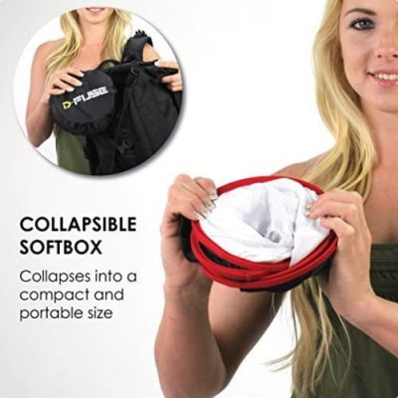 Softbox Pliable Panneau LED M 23, 5 x 23, 5 cm - Photo 3 sur 5