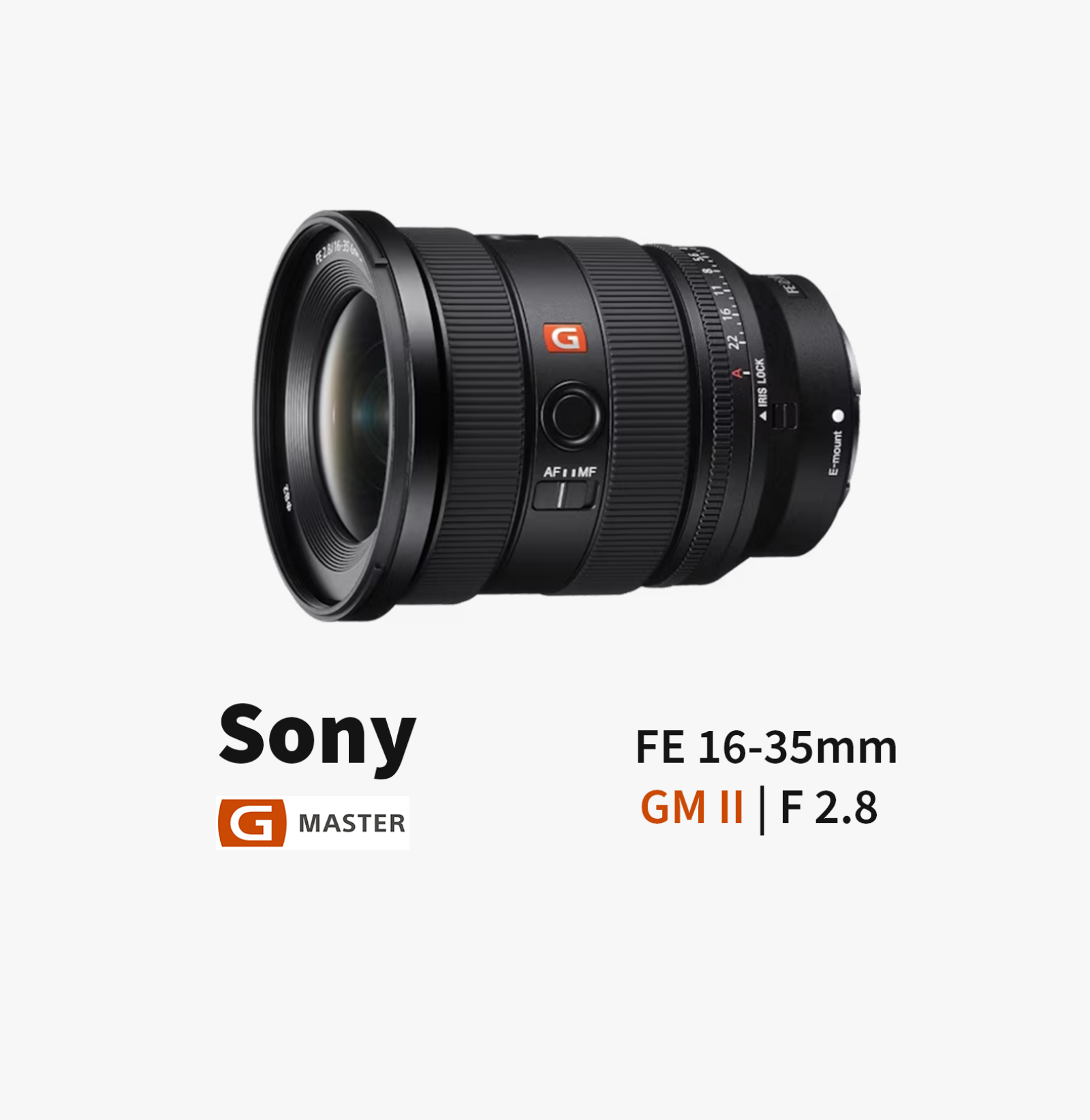 Sony FE 16-35mm f2.8 GM II Objectif grand angle ultra lumineux et léger - Photo 1 sur 3