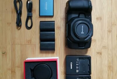 Location Blackmagic Pocket Cinéma Caméra 4K avec équipement.