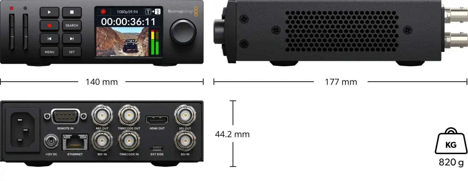 Blackmagic Design HyperDeck Studio Mini - Photo 3 sur 3