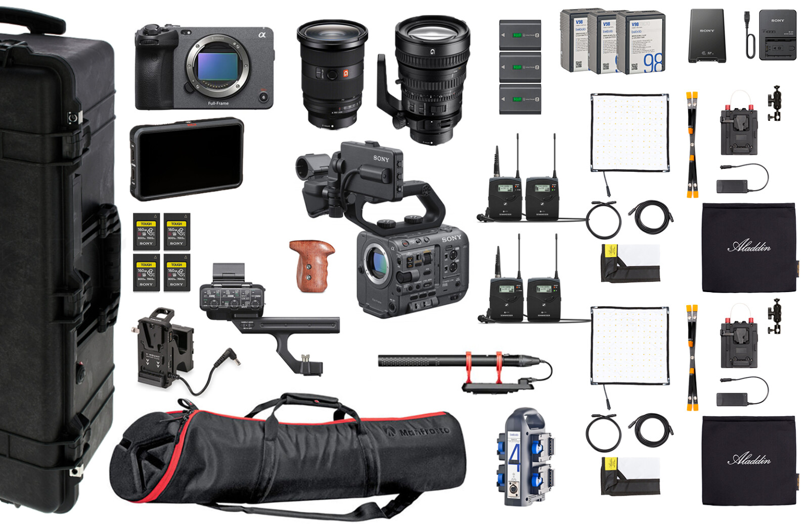 SONY FX6 + FX3 - PACK REPORTAGE + KIT AUDIO ET LUMIERE - Photo 1 sur 1