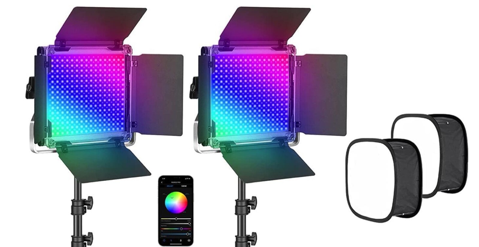 2 panneaux LED NEEWER 660 PRO RGB - Photo 3 sur 6