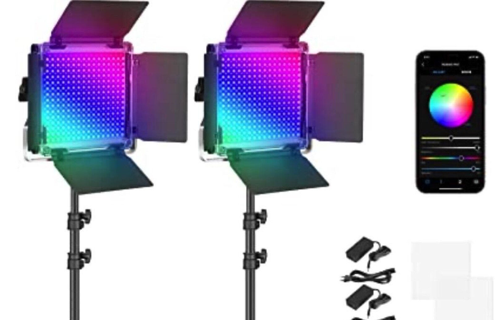 2 panneaux LED NEEWER 660 PRO RGB - Photo 1 sur 6