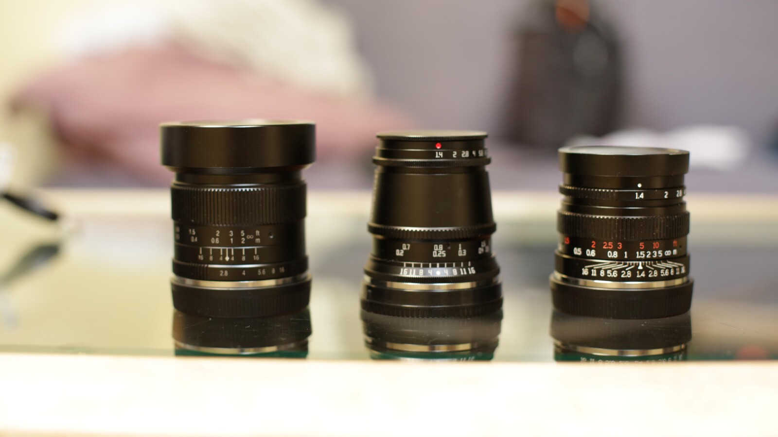 Pack 3 Focales Fixes E mount  - Photo 1 sur 5