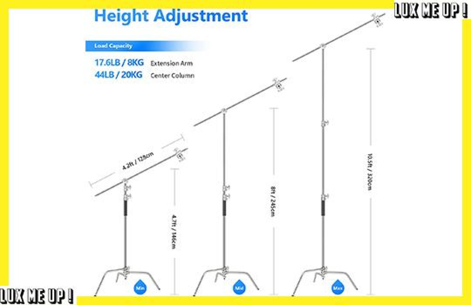 Kit 200w LED + Octa 120cm + C-Stand - Photo 9 sur 9