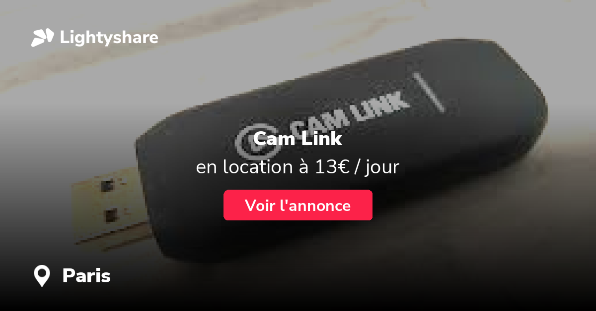 Elgato Cam Link 4K à Paris