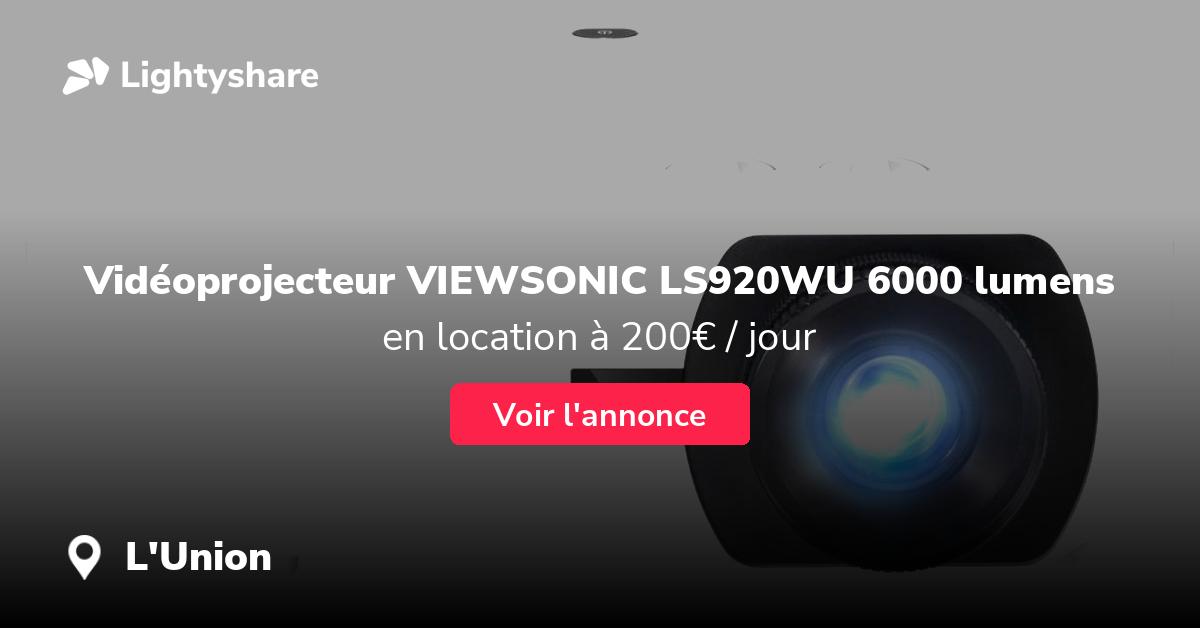 Vidéoprojecteur Laser WUXGA 6000 lumens  Projecteur LS920WU ViewSonic  France - ViewSonic France