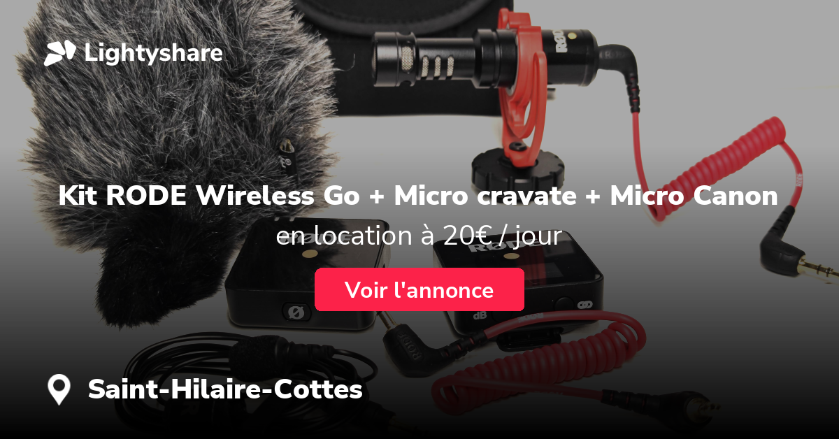Micro cravate Rode Wireless GO II Location
