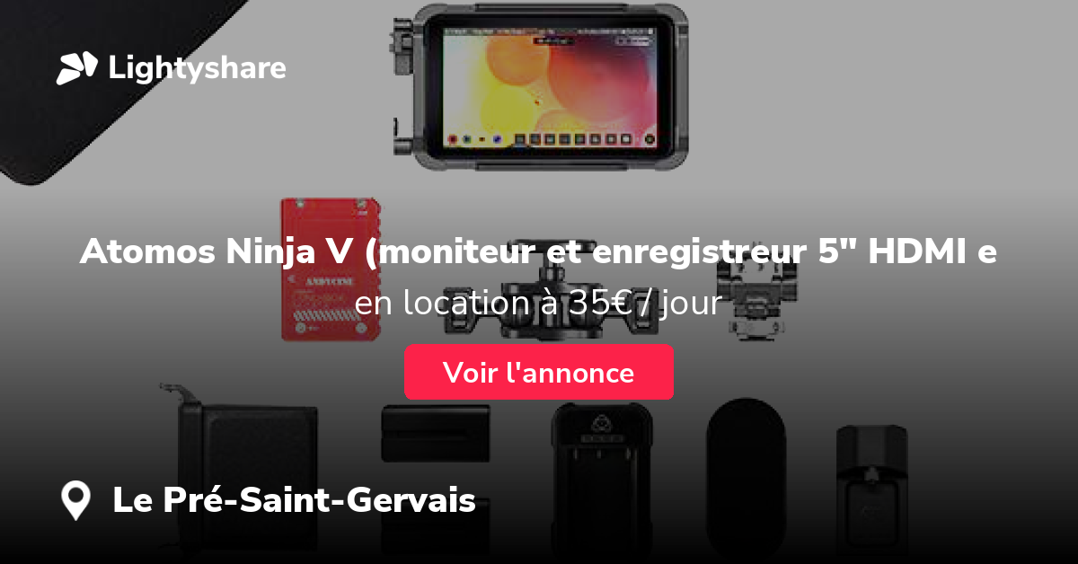 Atomos Ninja V moniteur et enregistreur 5 HDR HDMI